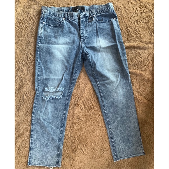 Men’s Mennace Cropped Jeans - Picture 1 of 4
